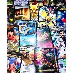 100‎ ALL HOLOGRAPHIC POKEMON CARDS! + 2 EX/GX/V HIT LOT HOLOS FOILS REVERSE